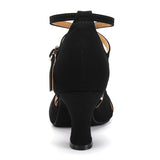 NEW ARRIVAL! Women's Salsa Bachata Ballroom Dance Shoes Black