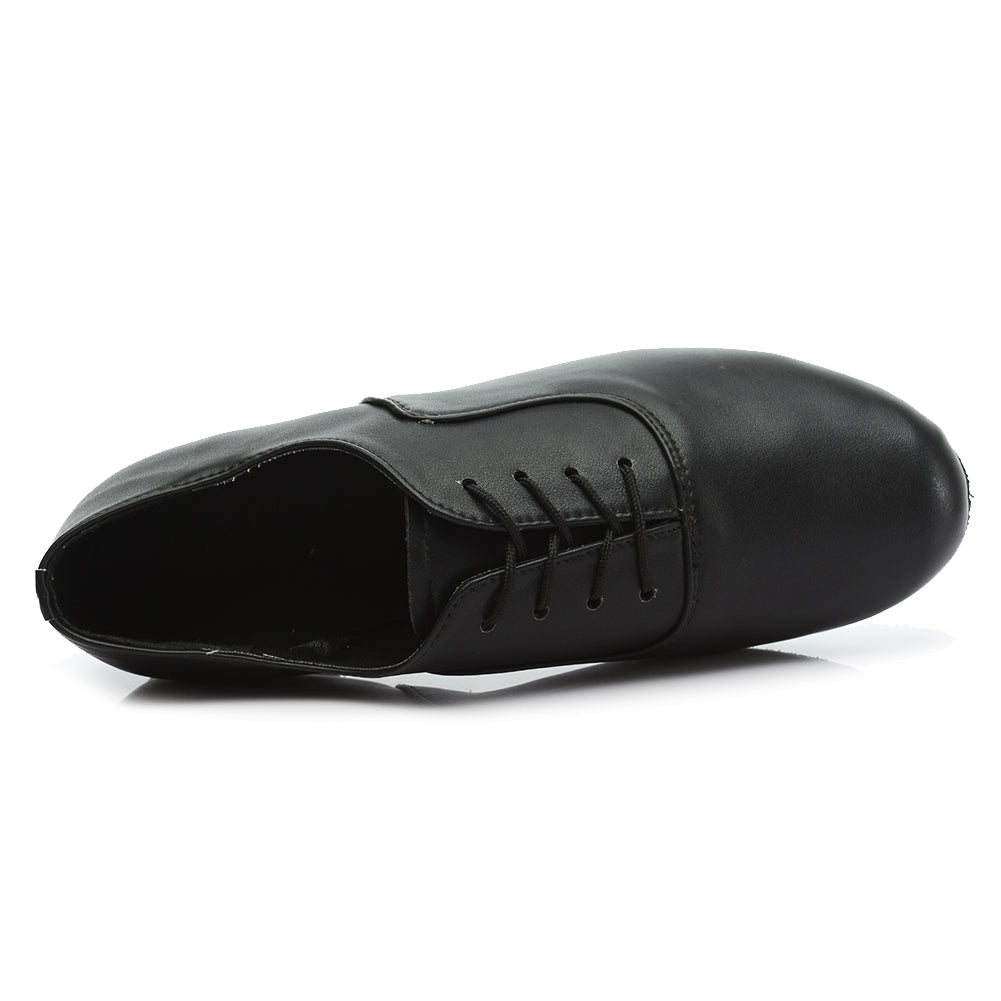 Mens dance shoes leather on sale sole