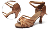 BEST SELLER! Women's Salsa Bachata Ballroom Dance Shoes Tan