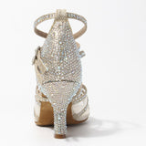 Latin dance shoes Satin & Rhinestones with 3" Heel!