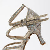 Latin dance shoes Satin & Rhinestones with 3" Heel!