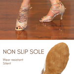 Latin dance shoes Satin & Rhinestones with 3" Heel!