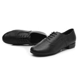 NEW ARRIVAL! Black Leather Latin Men's Salsa Shoe
