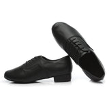 NEW ARRIVAL! Black Leather Latin Men's Salsa Shoe