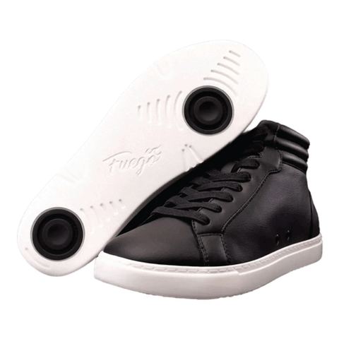 Fuego Shoe Black and White High Top